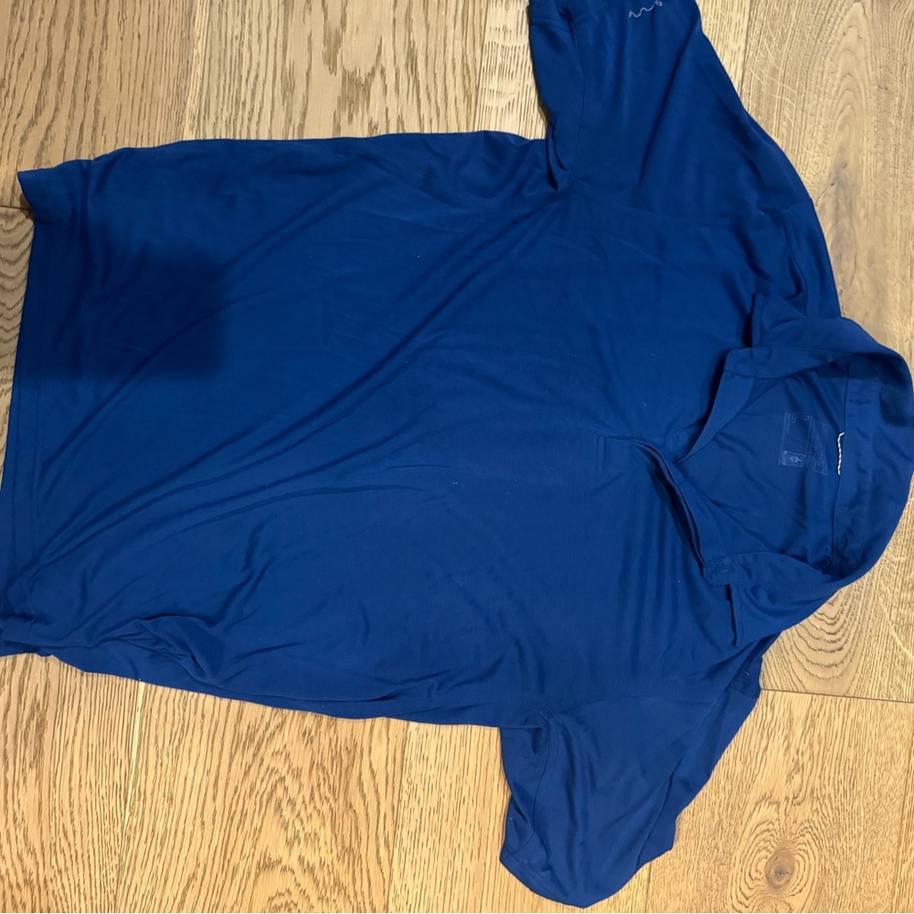 Patagonia Men's Polo Shirt - Navy Blue